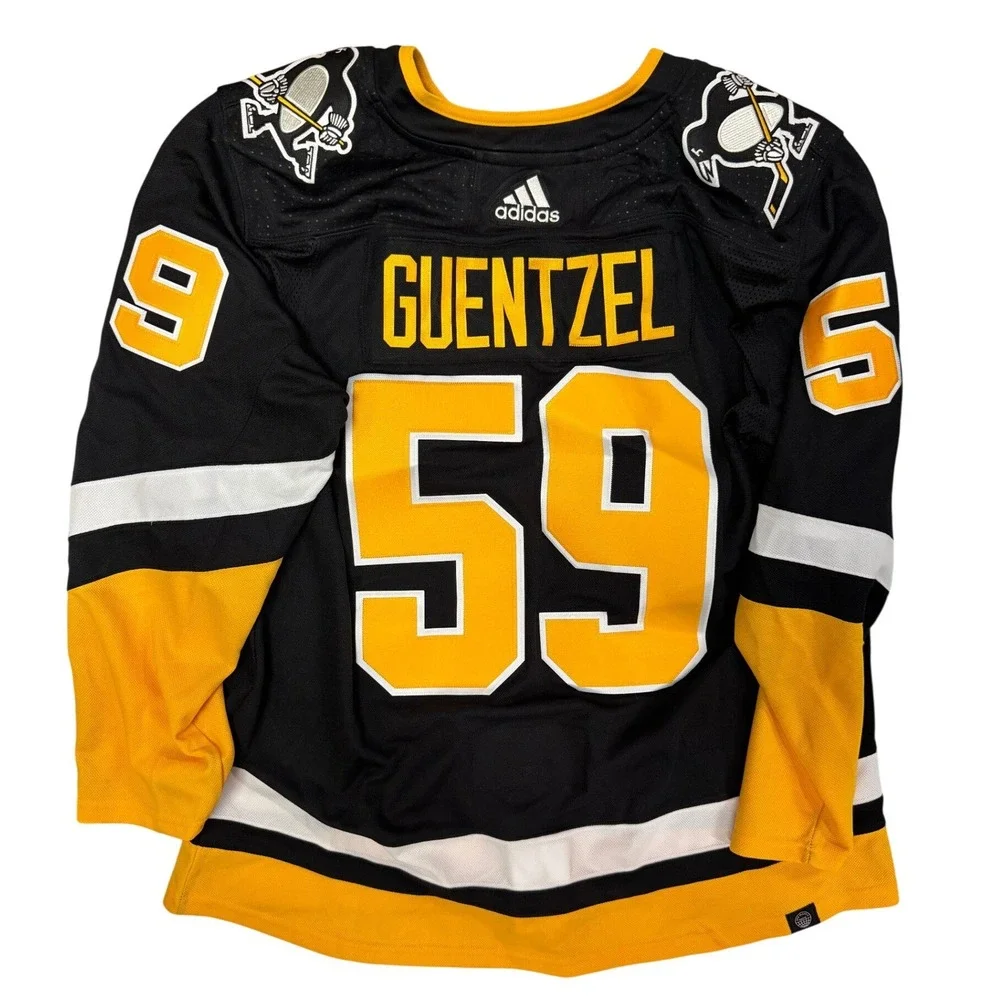 Adidas Pittsburgh Penguins Jake Guentzel 59 Primegreen Jersey Mens 54 Black Gold